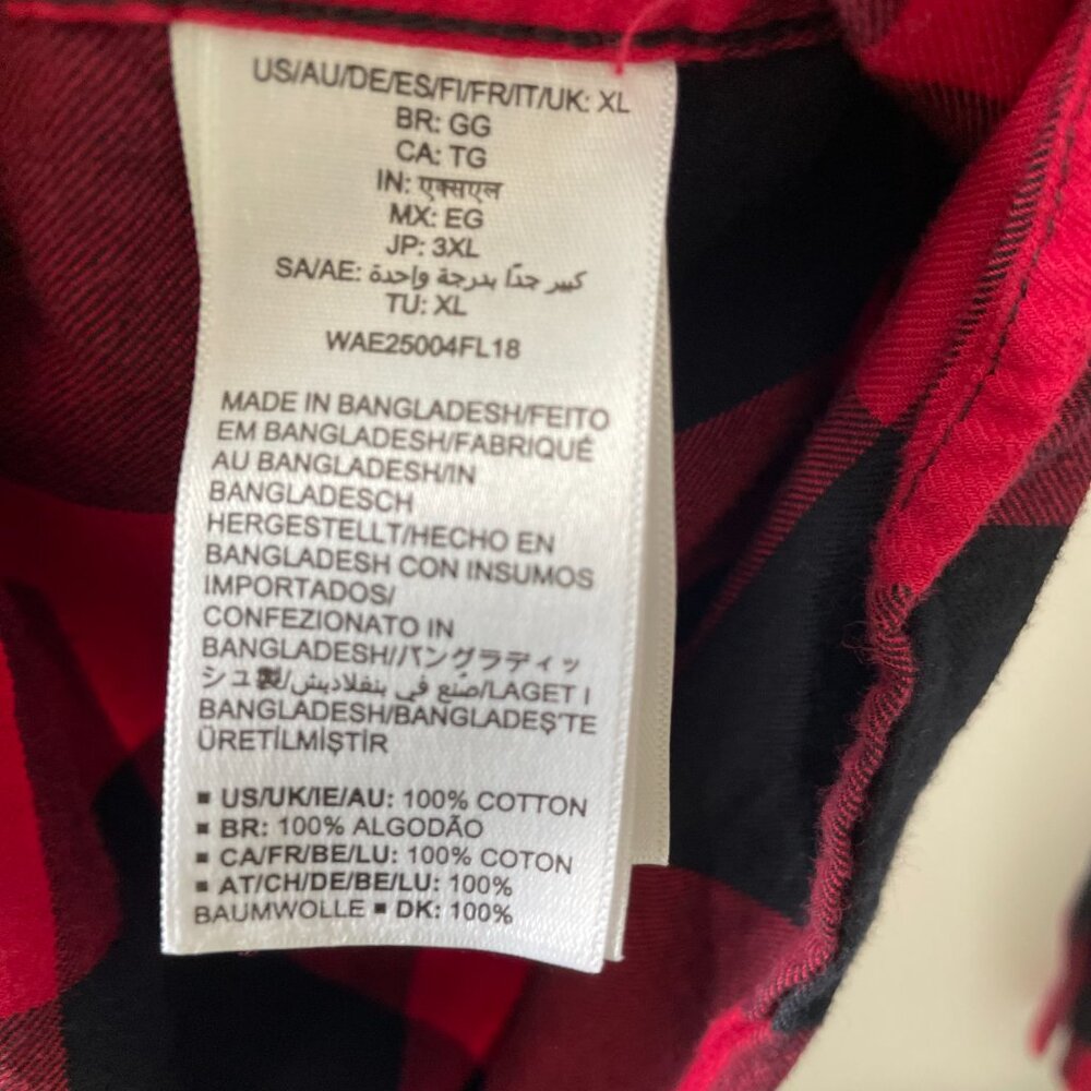 Amazon Essentials Red Buffalo Checked Everyday We… - image 3